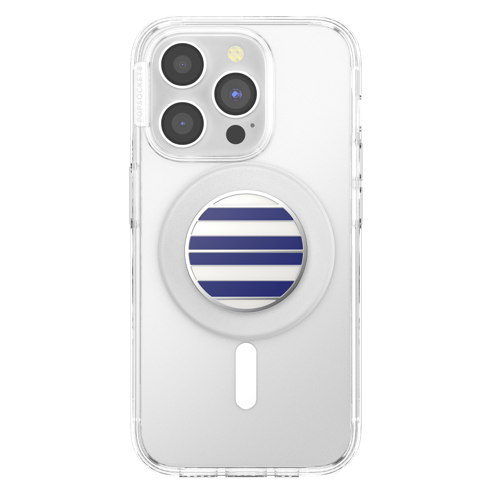 Wholesale cell phone accessory PopSockets - MagSafe PopGrip - Enamel Nautical Stripe