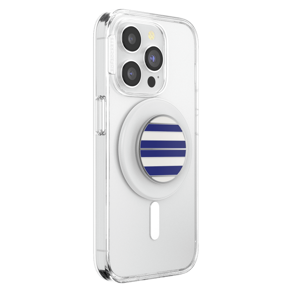 Wholesale cell phone accessory PopSockets - MagSafe PopGrip - Enamel Nautical Stripe