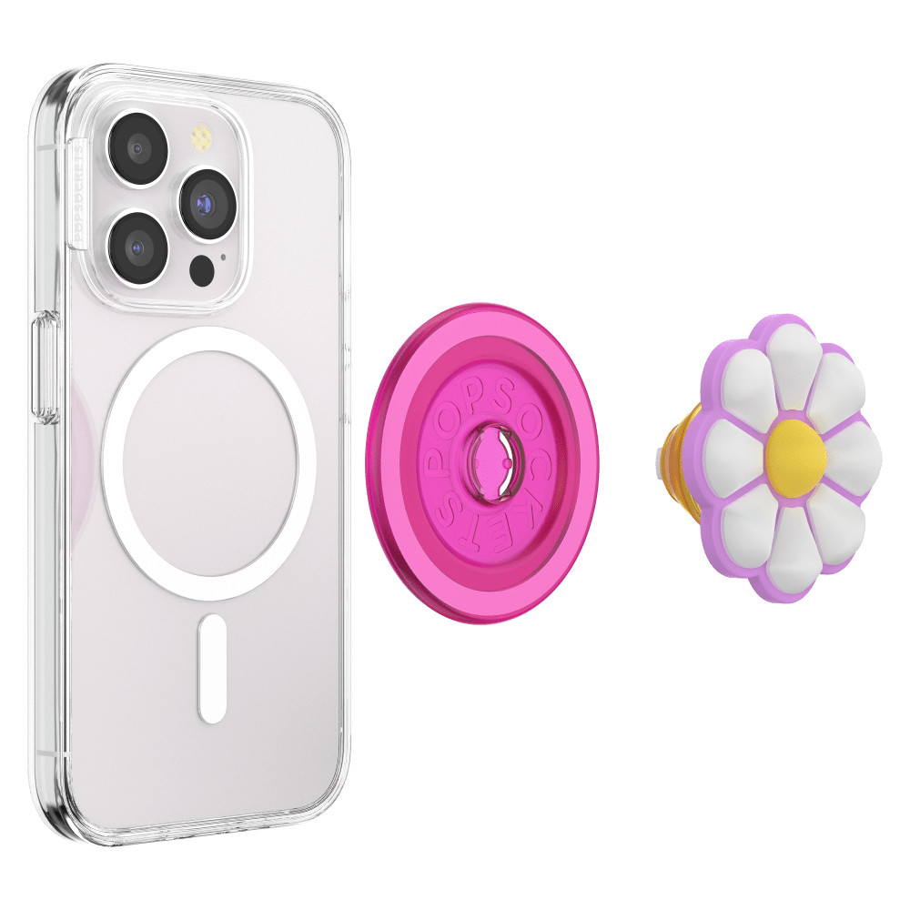 Wholesale cell phone accessory PopSockets - MagSafe PopGrip PopOut - Doodle Daisy Boca