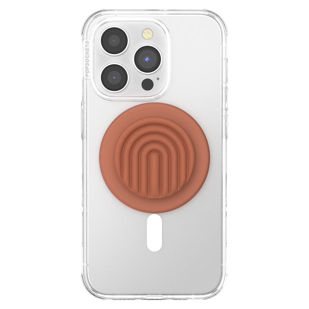Wholesale cell phone accessory PopSockets - PopGrip MagSafe Circle - PopOut Curves Terra Cotta