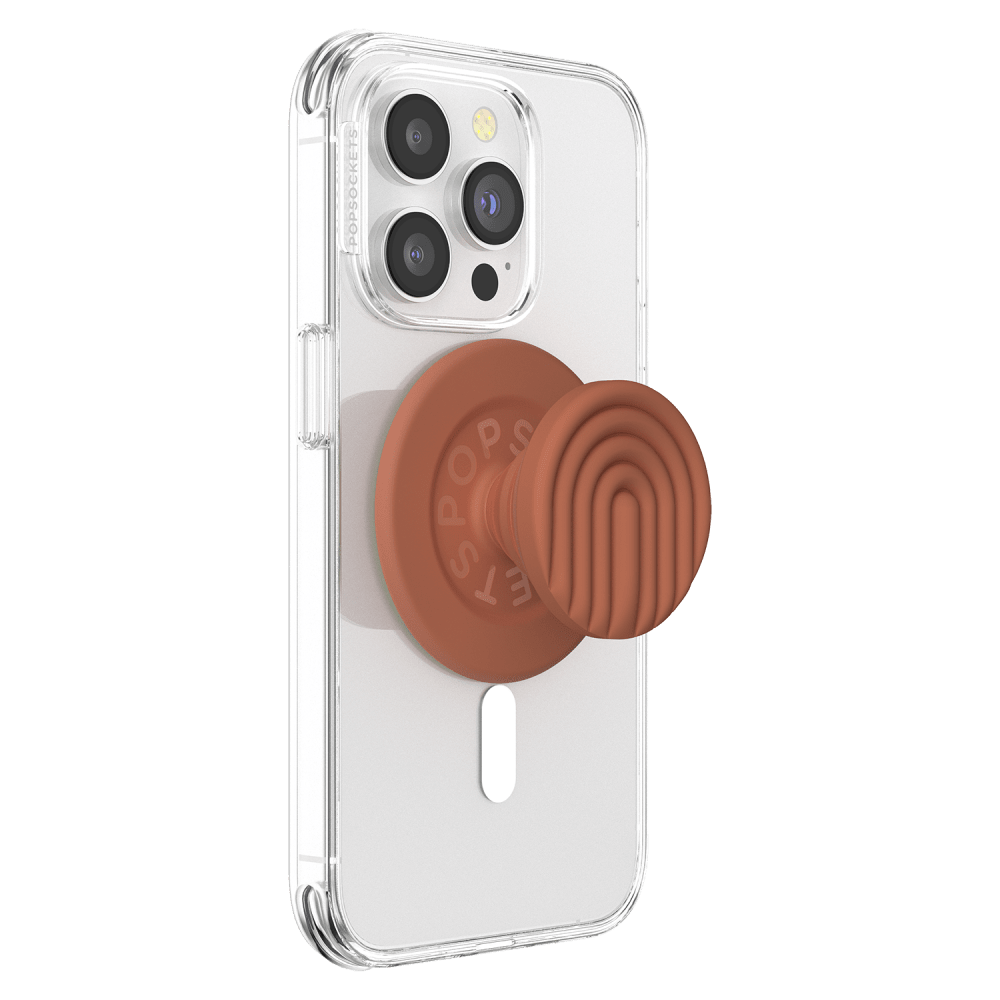 Wholesale cell phone accessory PopSockets - PopGrip MagSafe Circle - PopOut Curves Terra Cotta