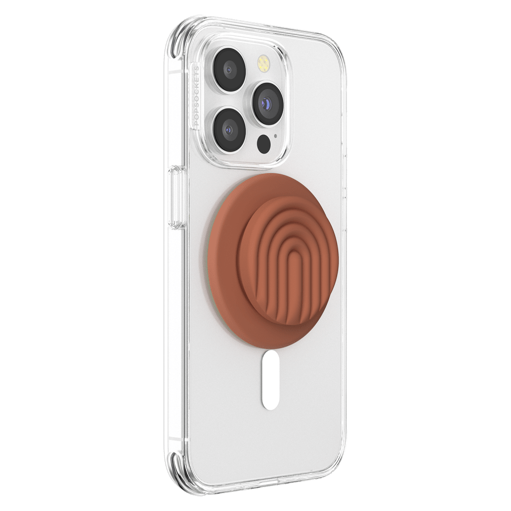 Wholesale cell phone accessory PopSockets - PopGrip MagSafe Circle - PopOut Curves Terra Cotta