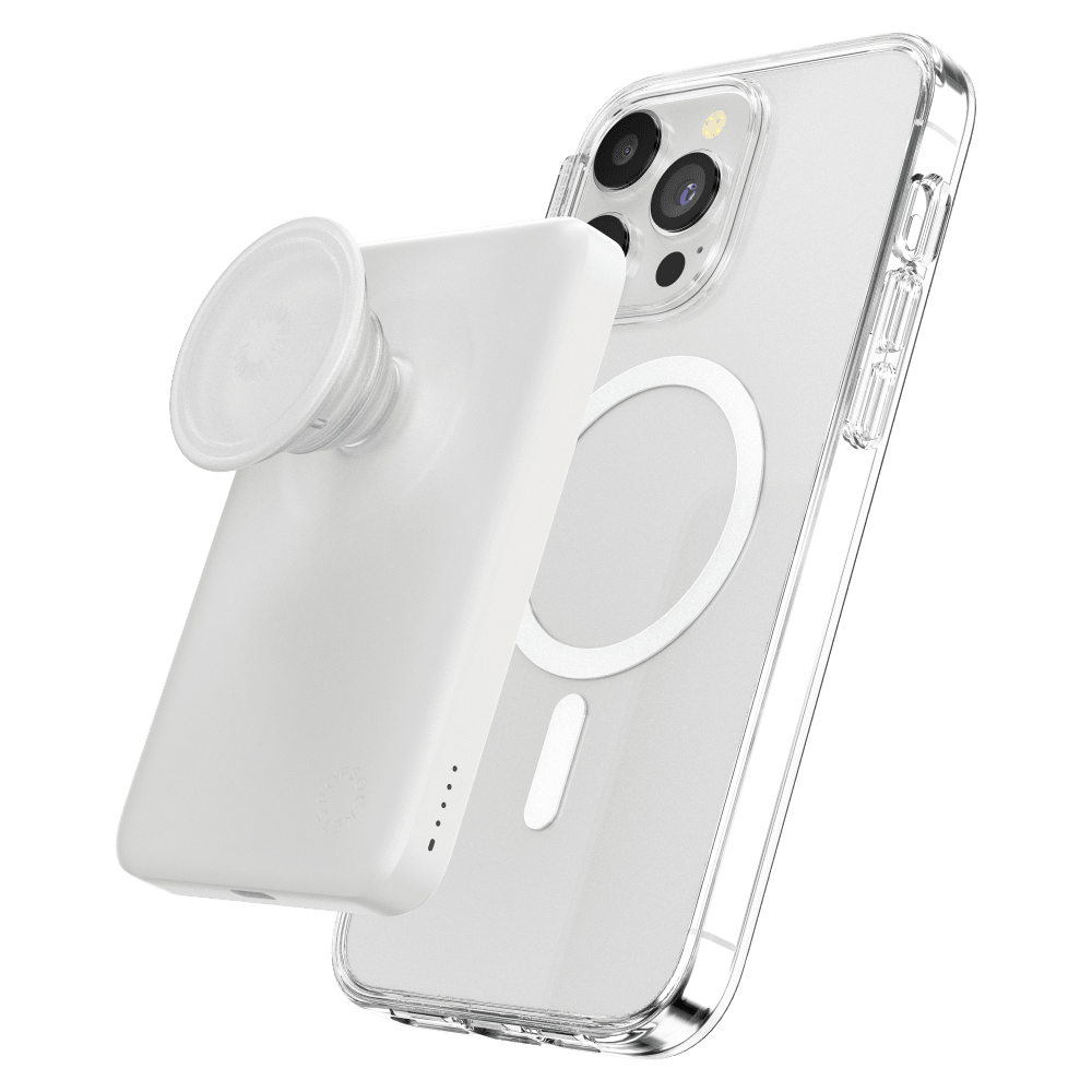 Wholesale cell phone accessory PopSockets - MagSafe Power Pack Charger 5,000 mAh - White