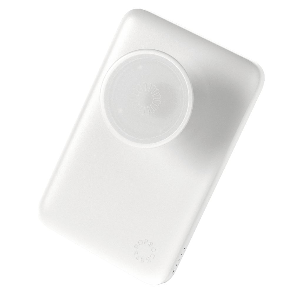Wholesale cell phone accessory PopSockets - MagSafe Power Pack Charger 5,000 mAh - White