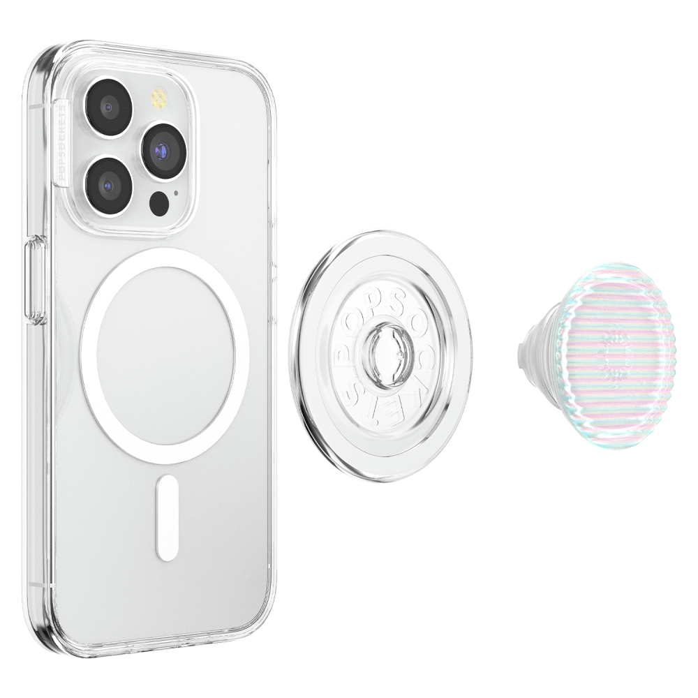 Wholesale cell phone accessory PopSockets - PopGrip MagSafe Circle - Fluted Opalescent