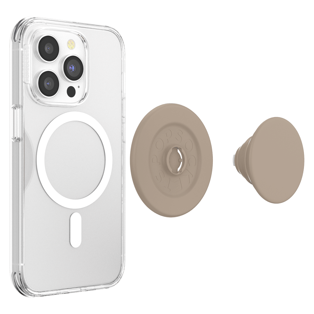 Wholesale cell phone accessory PopSockets - PopGrip MagSafe Circle Soft Touch - Latte