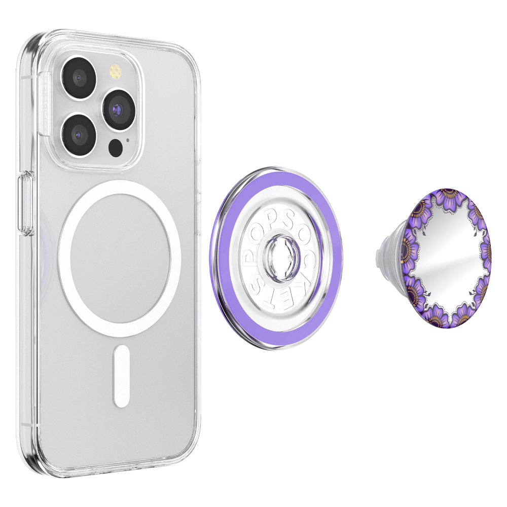 Wholesale cell phone accessory PopSockets - PopGrip MagSafe Circle Mirror - Bonita Border