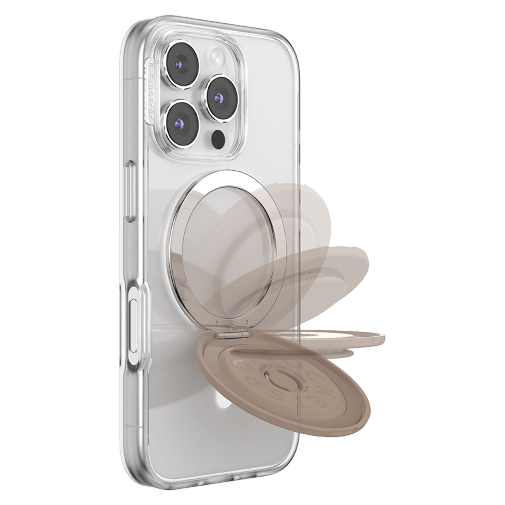 Wholesale cell phone accessory Popsockets - PopGrip KickOut MagSafe Circle - Latte