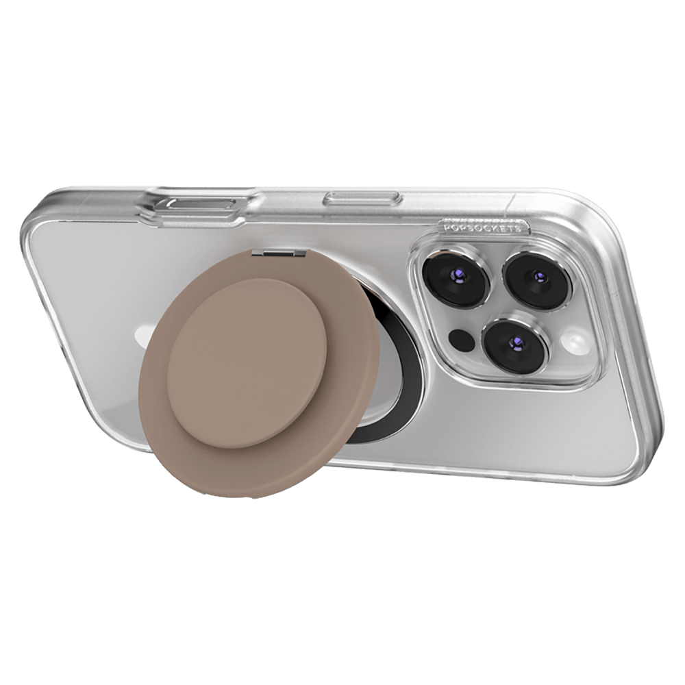 Wholesale cell phone accessory Popsockets - PopGrip KickOut MagSafe Circle - Latte