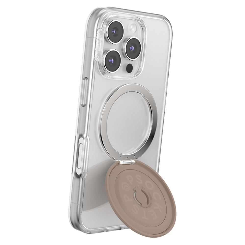 Wholesale cell phone accessory Popsockets - PopGrip KickOut MagSafe Circle - Latte