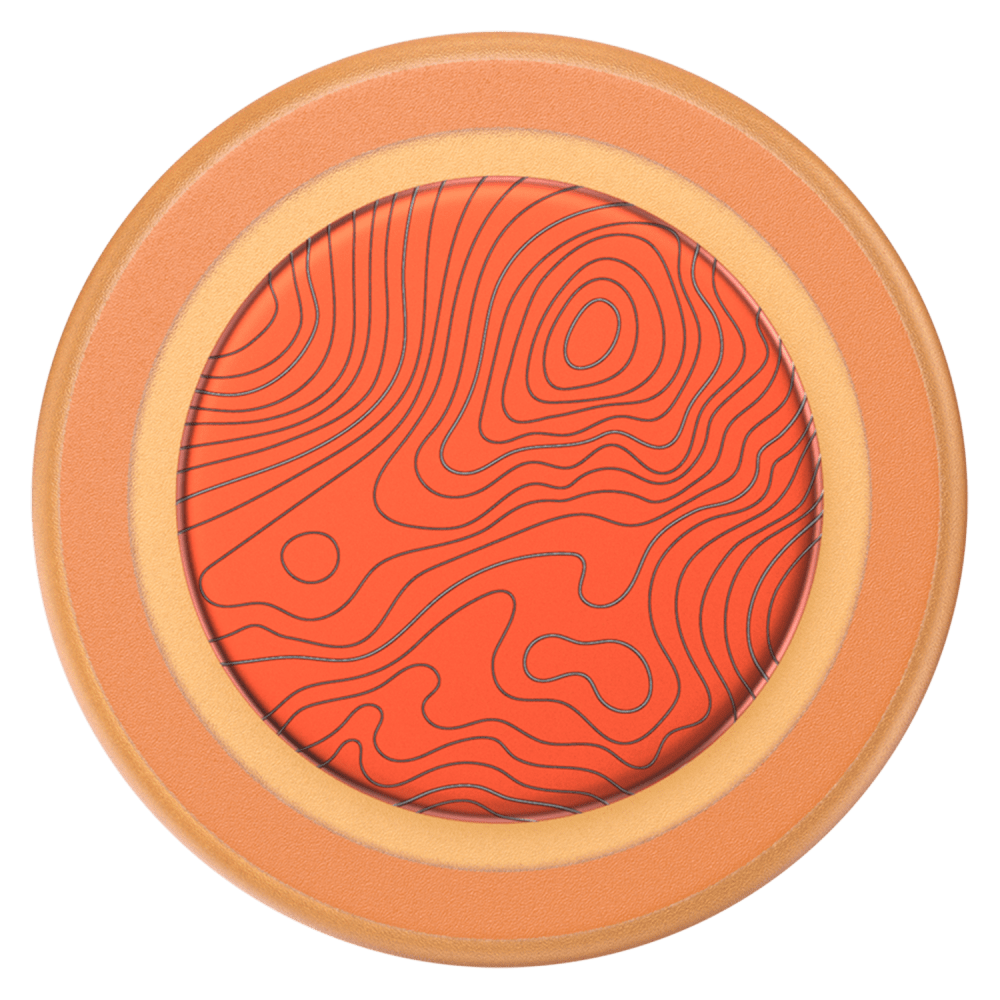 Wholesale cell phone accessory PopSockets - MagSafe PopGrip - Aluminum Orange Topo