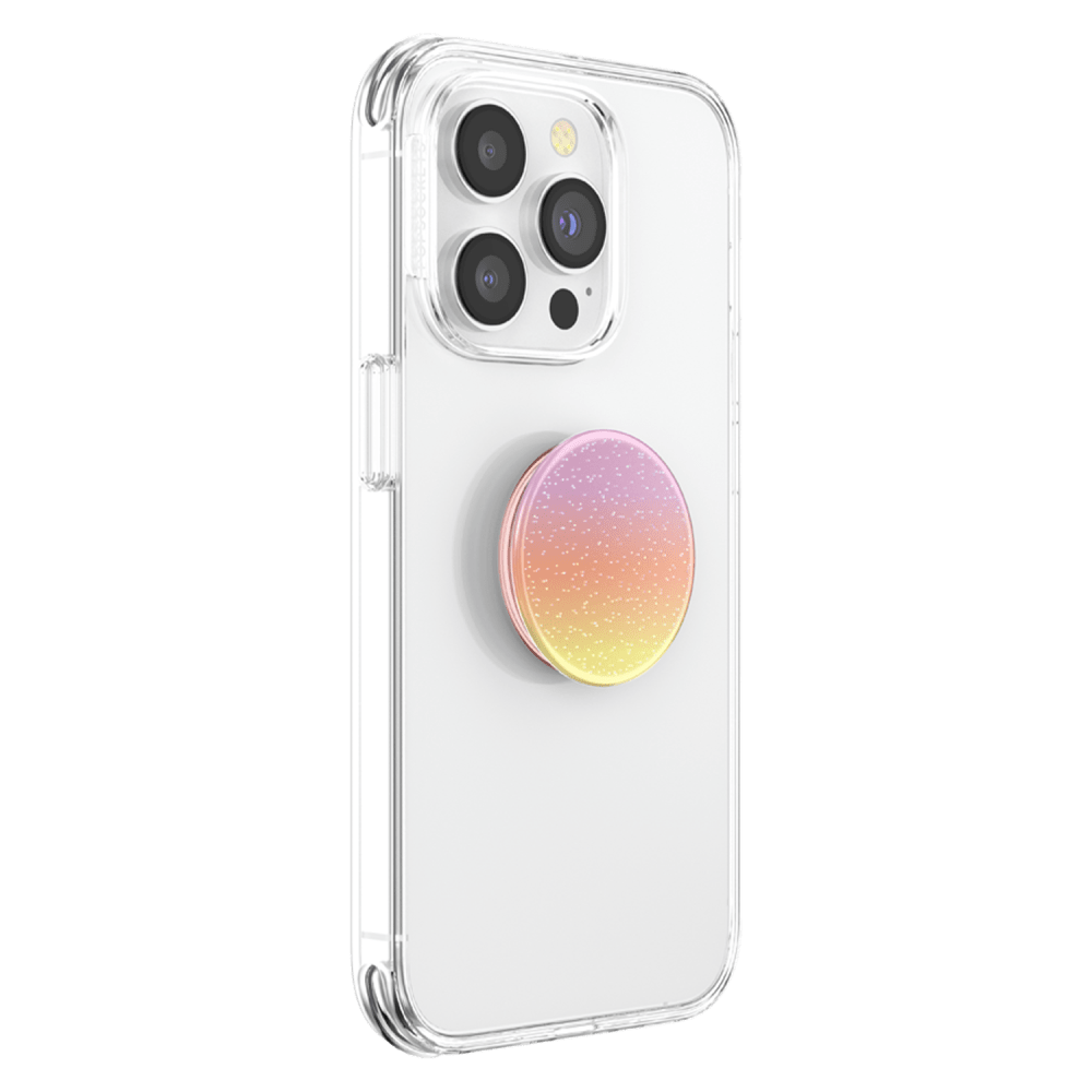 Wholesale cell phone accessory PopSockets - PopGrip Premium - Glitter Aura Sunrise