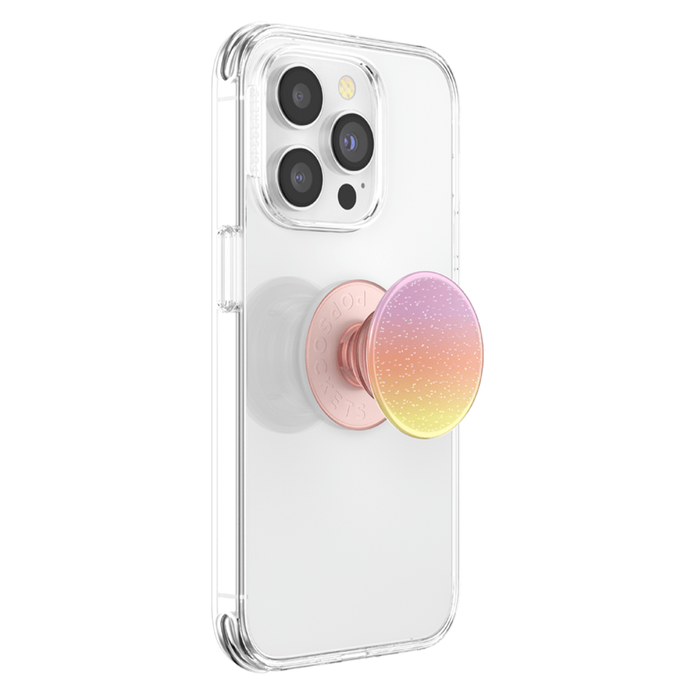 Wholesale cell phone accessory PopSockets - PopGrip Premium - Glitter Aura Sunrise