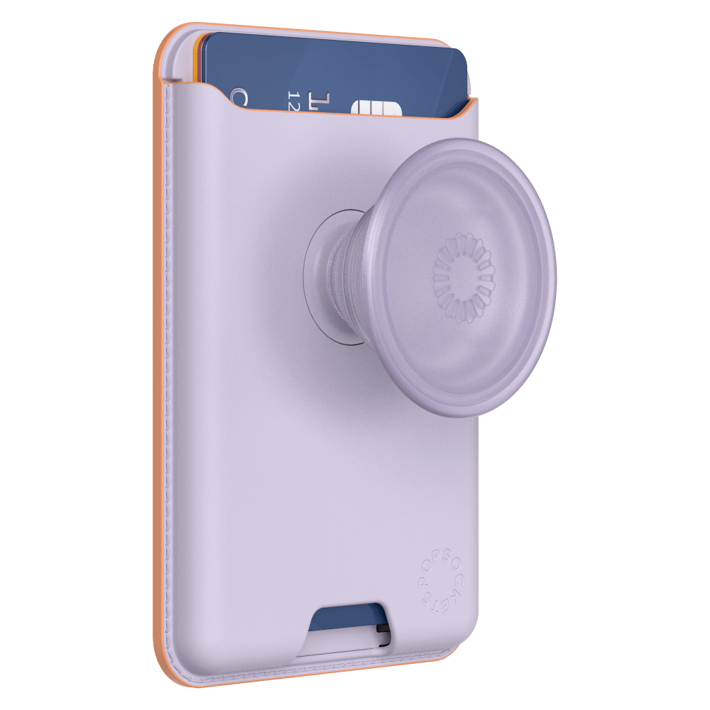 Wholesale cell phone accessory PopSockets - SoftGoods MagSafe PopWallet Plus - Pale Lavender
