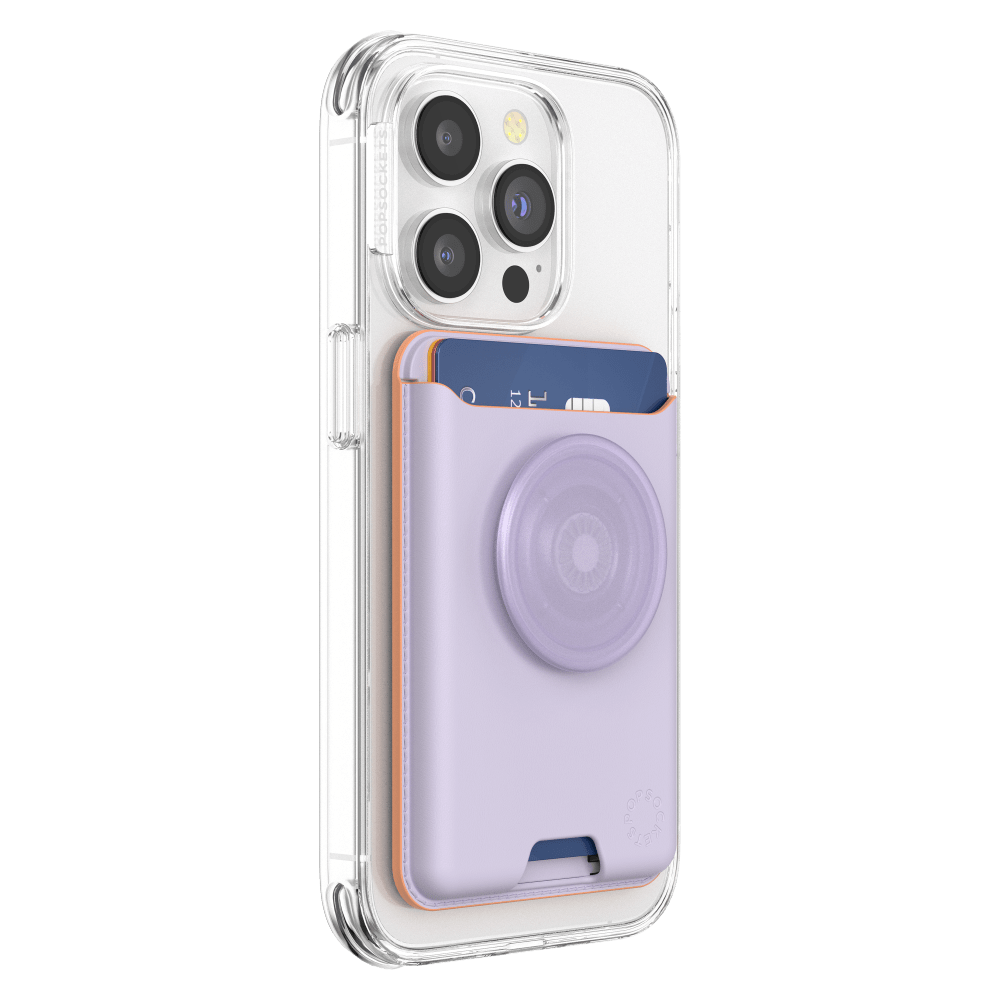 Wholesale cell phone accessory PopSockets - SoftGoods MagSafe PopWallet Plus - Pale Lavender