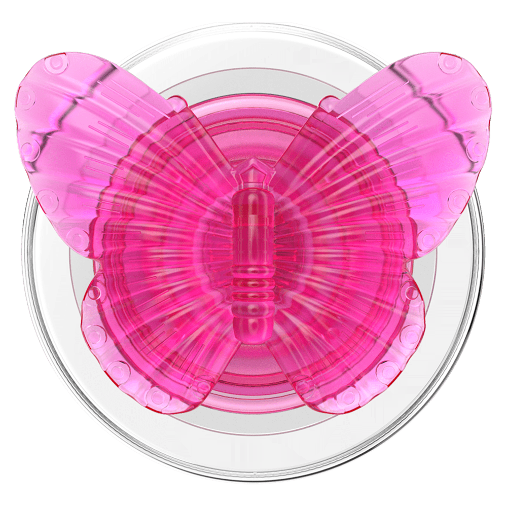 Wholesale cell phone accessory PopSockets - PopGrip MagSafe Circle - Molded Butterfly Magenta