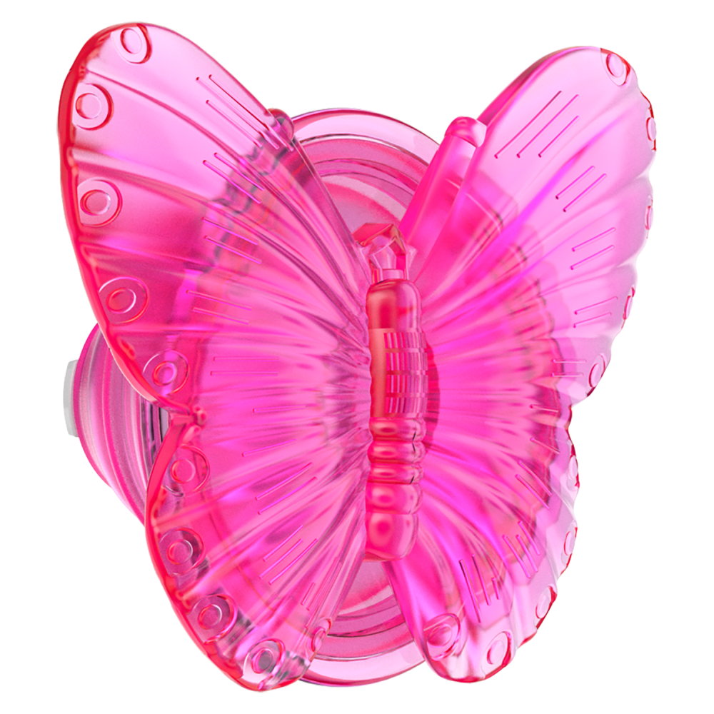 Wholesale cell phone accessory PopSockets - PopGrip MagSafe Circle - Molded Butterfly Magenta