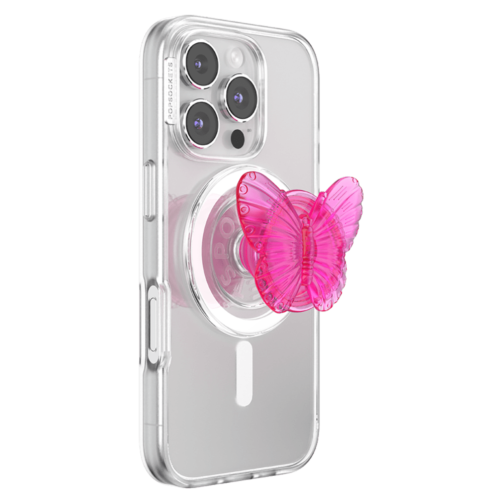 Wholesale cell phone accessory PopSockets - PopGrip MagSafe Circle - Molded Butterfly Magenta