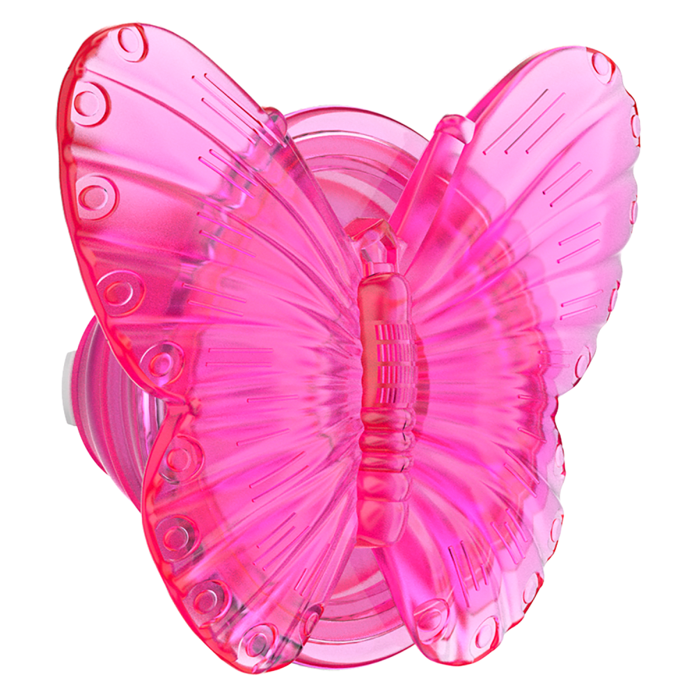 Wholesale cell phone accessory Popsockets - PopGrip - Molded Butterfly Magenta