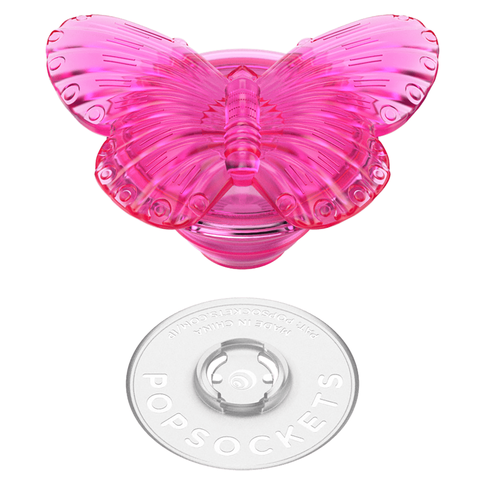 Wholesale cell phone accessory Popsockets - PopGrip - Molded Butterfly Magenta