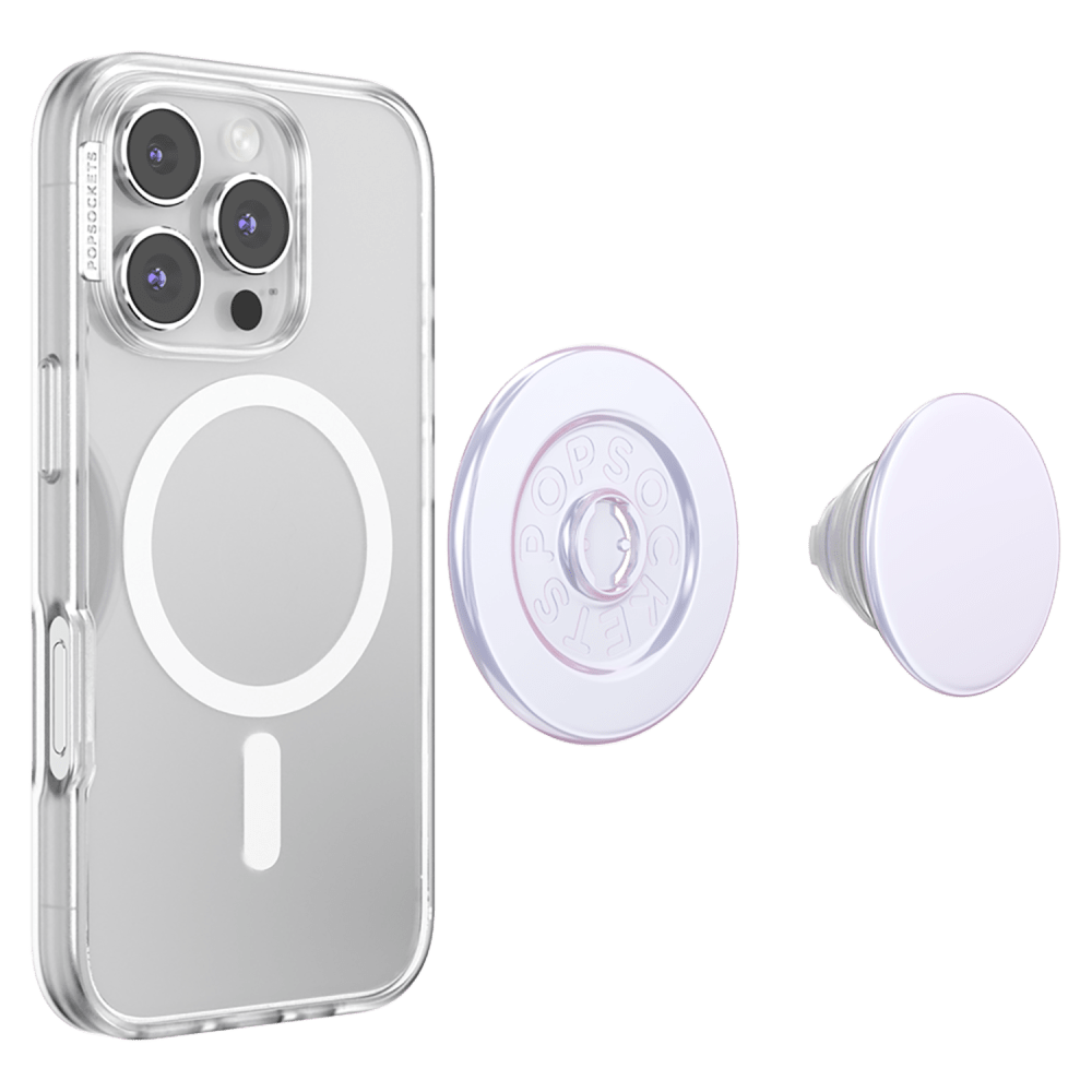 Wholesale cell phone accessory Popsockets - PopGrip MagSafe Circle - Iridescent White