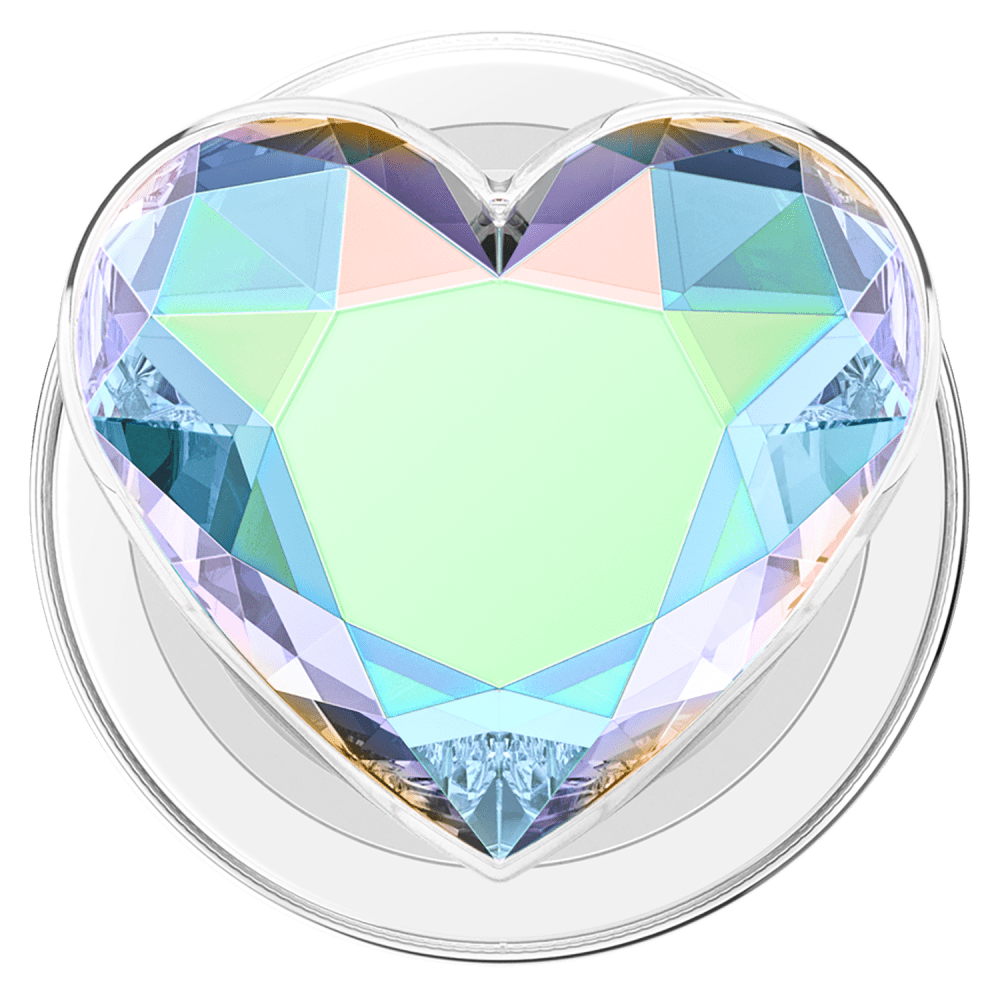 Wholesale cell phone accessory Popsockets - PopGrip MagSafe Circle - Iridescent Dichroic Heart
