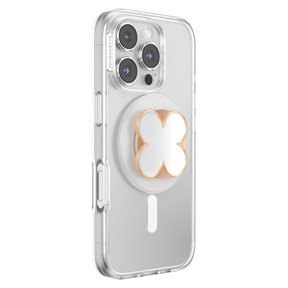 Wholesale cell phone accessory Popsockets - PopGrip MagSafe Circle - Enamel Clover Rose Gold