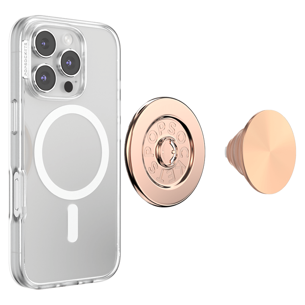 Wholesale cell phone accessory PopSockets - PopGrip MagSafe Circle - Aluminum Radial Rose Gold