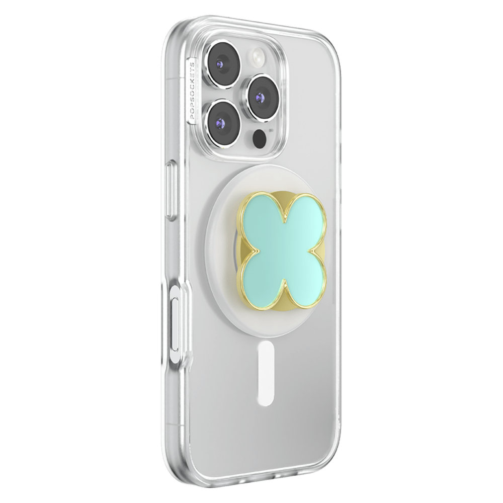 Wholesale cell phone accessory Popsockets - PopGrip MagSafe Circle - Enamel Clover Mint