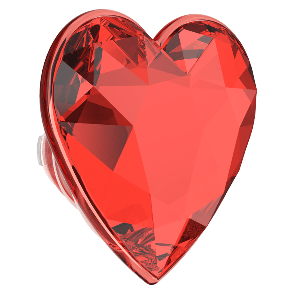 Wholesale cell phone accessory PopSockets - PopGrip MagSafe Circle - Crystal Heart Rosso