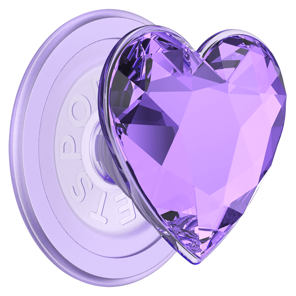 Wholesale cell phone accessory PopSockets - PopGrip MagSafe Circle - Crystal Heart Lavender