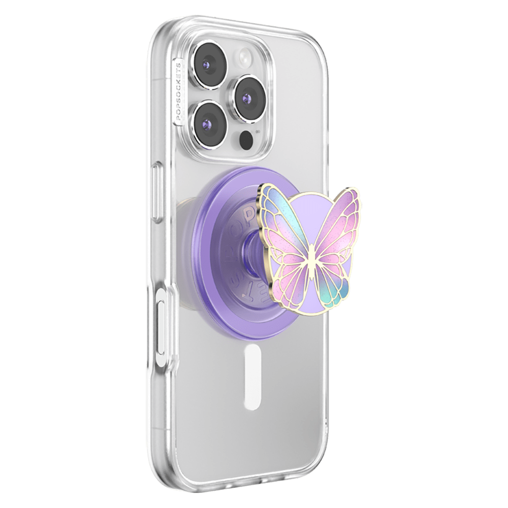 Wholesale cell phone accessory PopSockets - PopGrip MagSafe Circle - Enamel Butterfly Prism