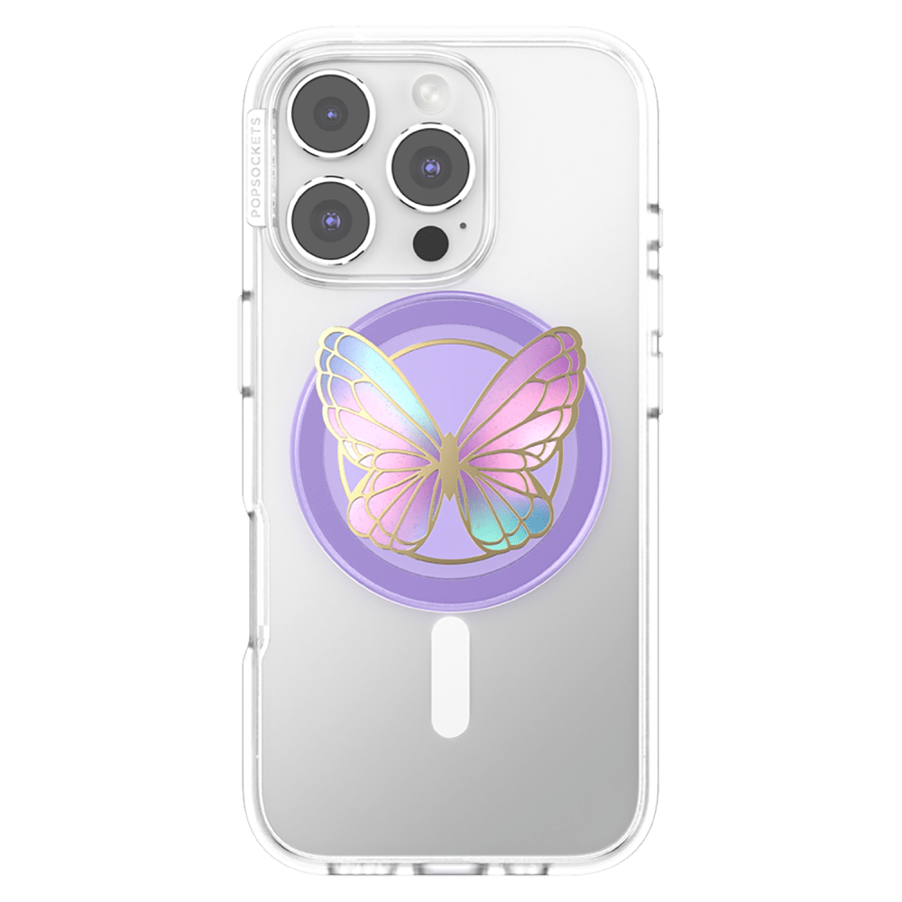 Wholesale cell phone accessory PopSockets - PopGrip MagSafe Circle - Enamel Butterfly Prism