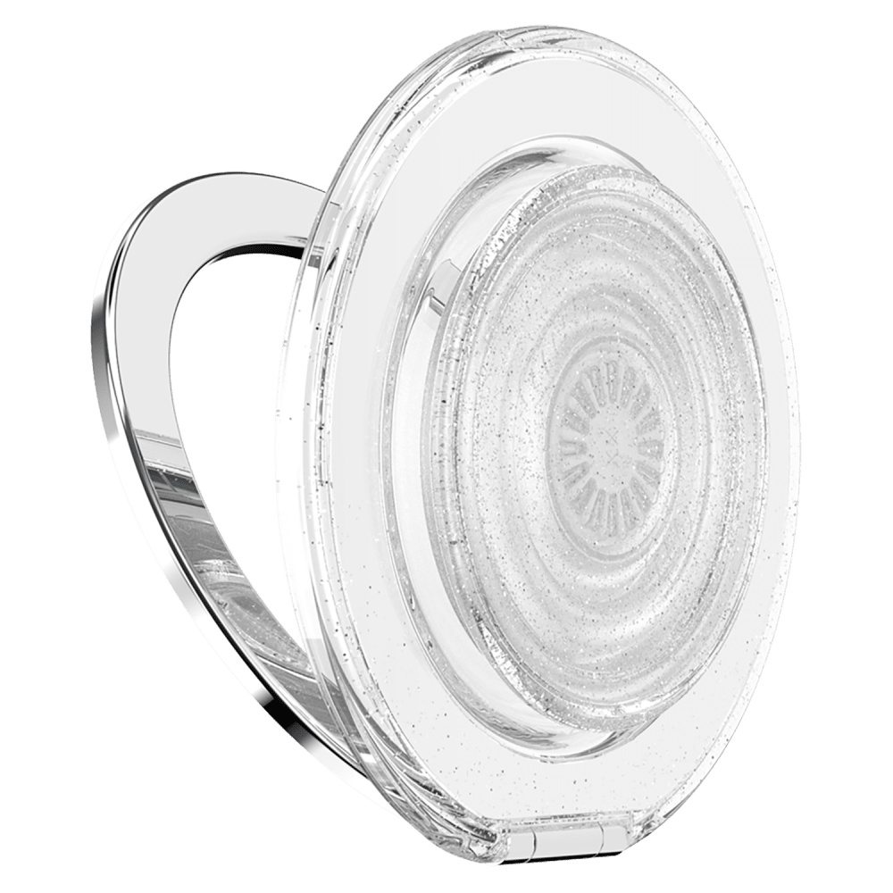 Wholesale cell phone accessory PopSockets - PopGrip KickOut MagSafe Circle - Clear Glitter