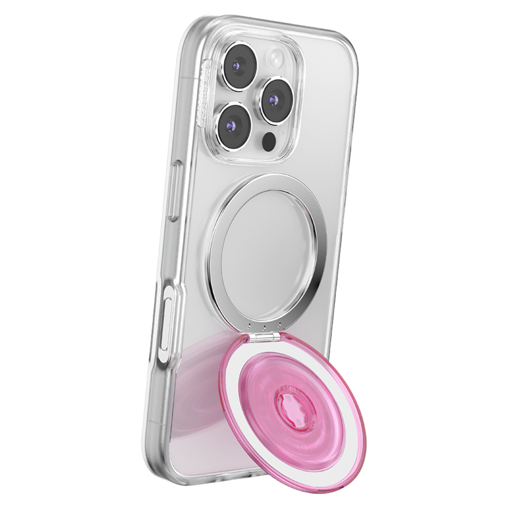 Wholesale cell phone accessory PopSockets - PopGrip KickOut MagSafe Circle - Translucent Baby