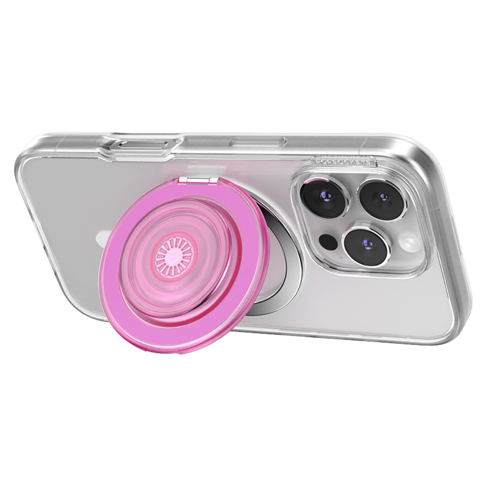 Wholesale cell phone accessory PopSockets - PopGrip KickOut MagSafe Circle - Translucent Baby