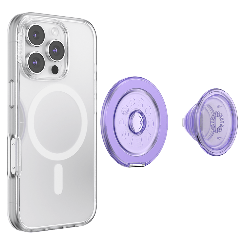 Wholesale cell phone accessory PopSockets - PopGrip KickOut MagSafe Circle - Translucent Dusty