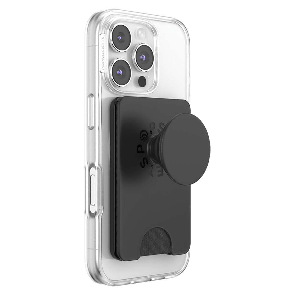 Wholesale cell phone accessory PopSockets - MagSafe PopWallet KickOut Plus - Black