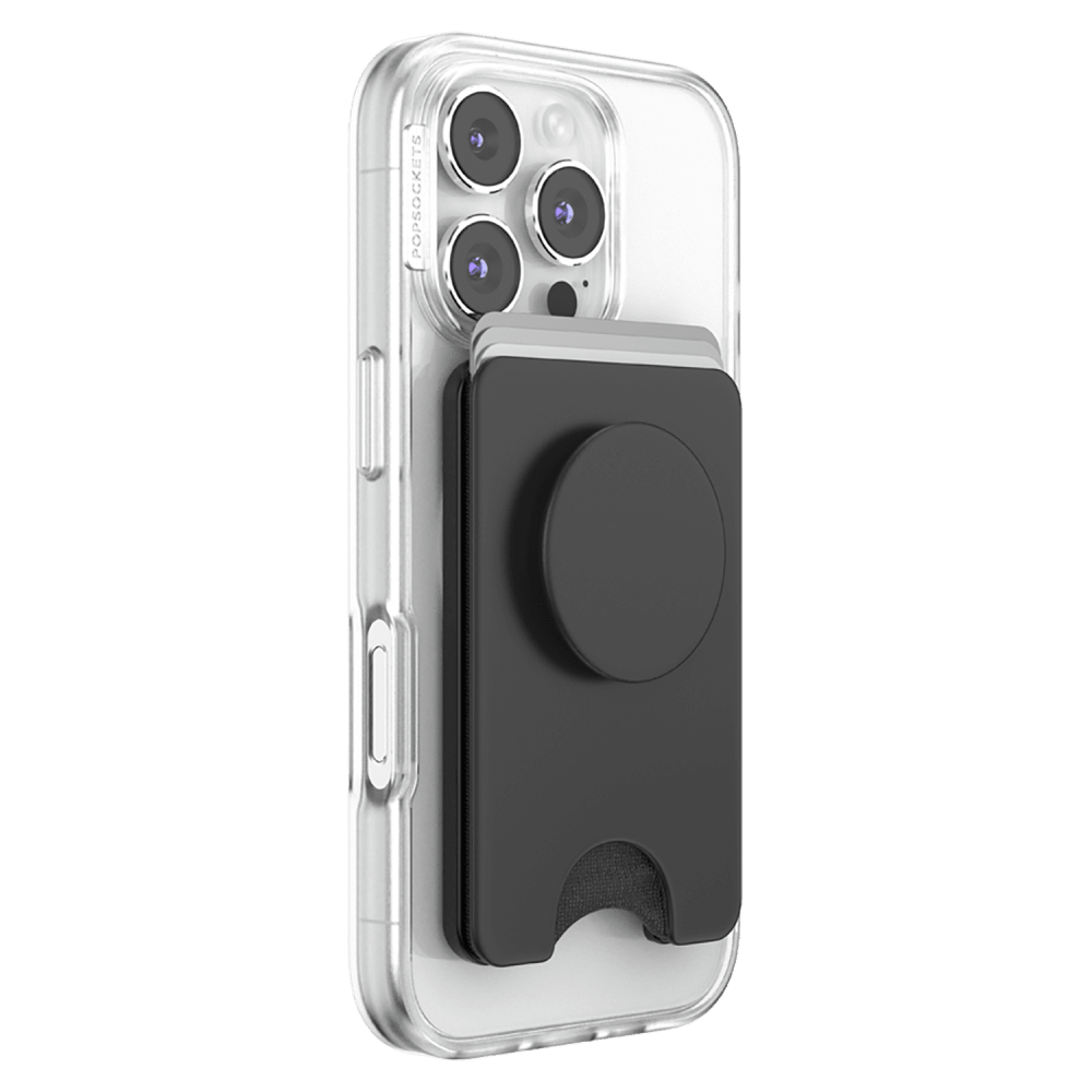 Wholesale cell phone accessory PopSockets - MagSafe PopWallet KickOut Plus - Black