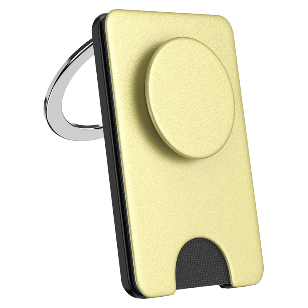 Wholesale cell phone accessory PopSockets - MagSafe PopWallet KickOut Plus - Painted Gold