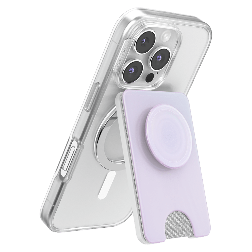 Wholesale cell phone accessory PopSockets - MagSafe PopWallet KickOut Plus - Opalescent White