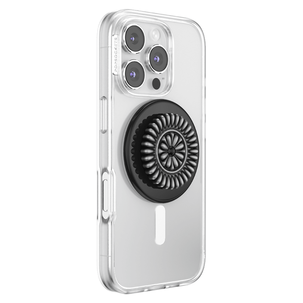 Wholesale cell phone accessory PopSockets - PopGrip MagSafe Circle - Enamel Stamped Black