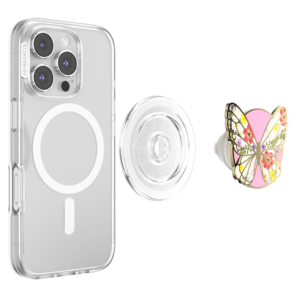 Wholesale cell phone accessory PopSockets - PopGrip MagSafe Circle - Enamel Mariposa Bloom