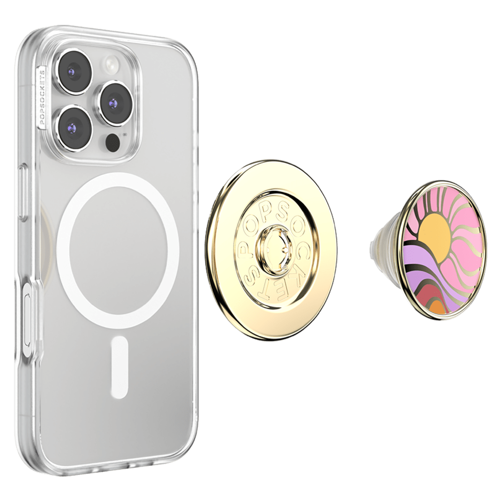 Wholesale cell phone accessory PopSockets - PopGrip MagSafe Circle - Luxe Enamel Golden Hour