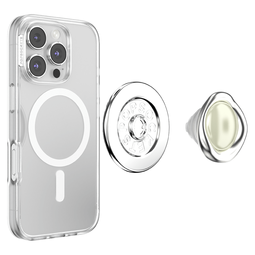 Wholesale cell phone accessory PopSockets - PopGrip MagSafe Circle - Eye of the Behold Silver