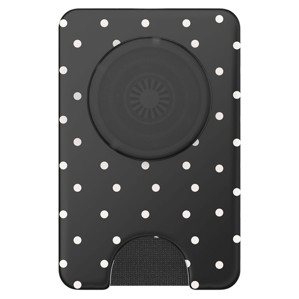 Wholesale cell phone accessory PopSockets - MagSafe PopWallet Plus - Licorice Dot