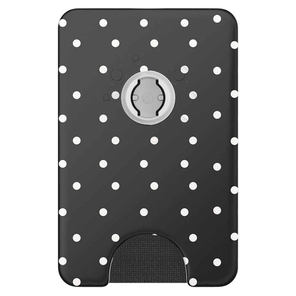 Wholesale cell phone accessory PopSockets - MagSafe PopWallet Plus - Licorice Dot