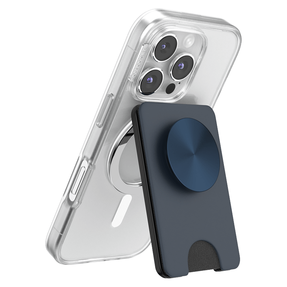 Wholesale cell phone accessory PopSockets - MagSafe PopWallet KickOut Plus - Navy