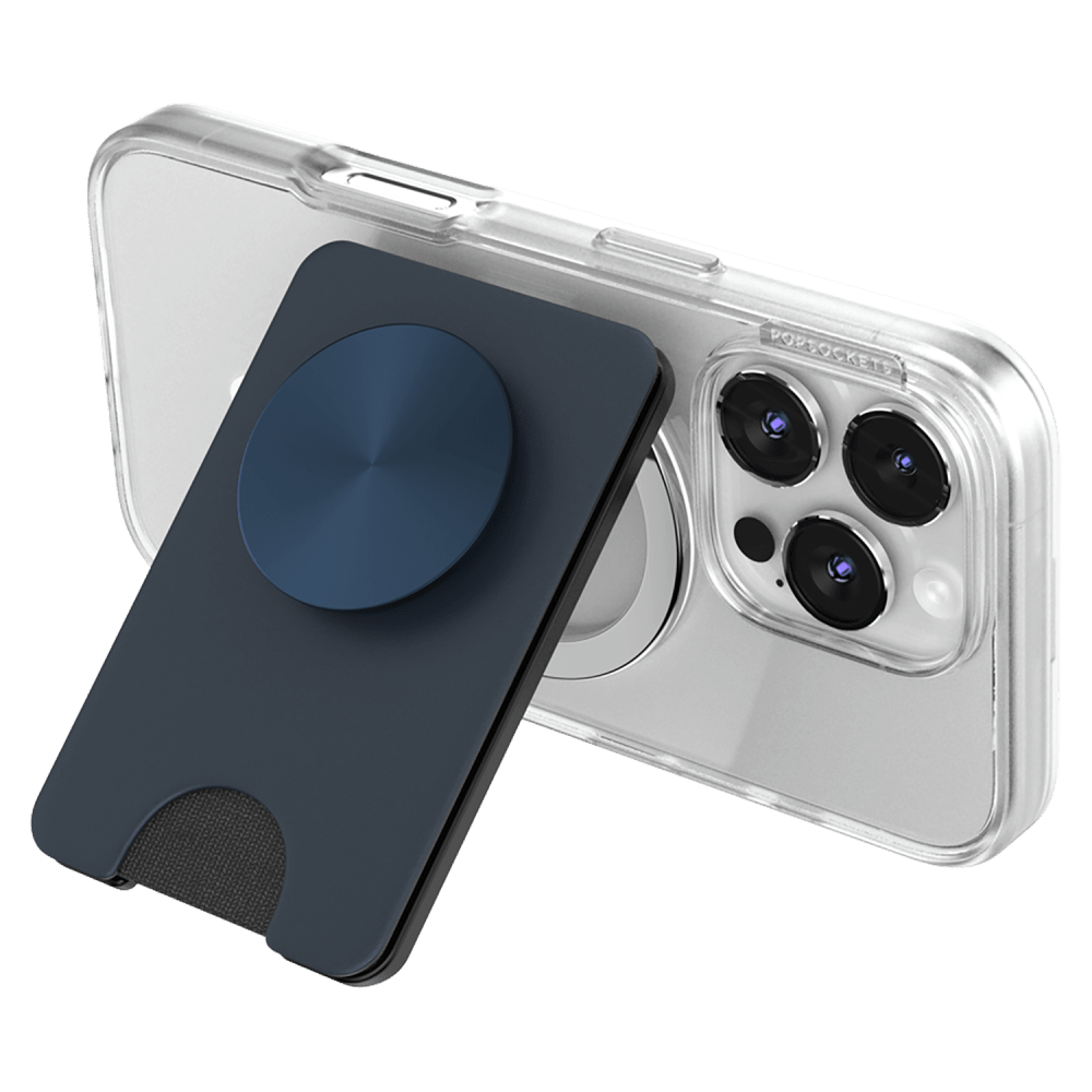 Wholesale cell phone accessory PopSockets - MagSafe PopWallet KickOut Plus - Navy