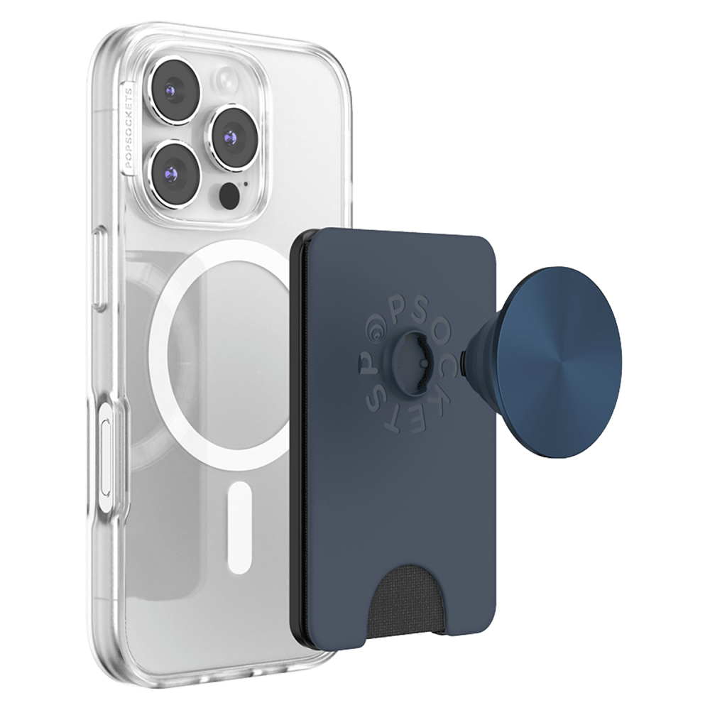 Wholesale cell phone accessory PopSockets - MagSafe PopWallet KickOut Plus - Navy
